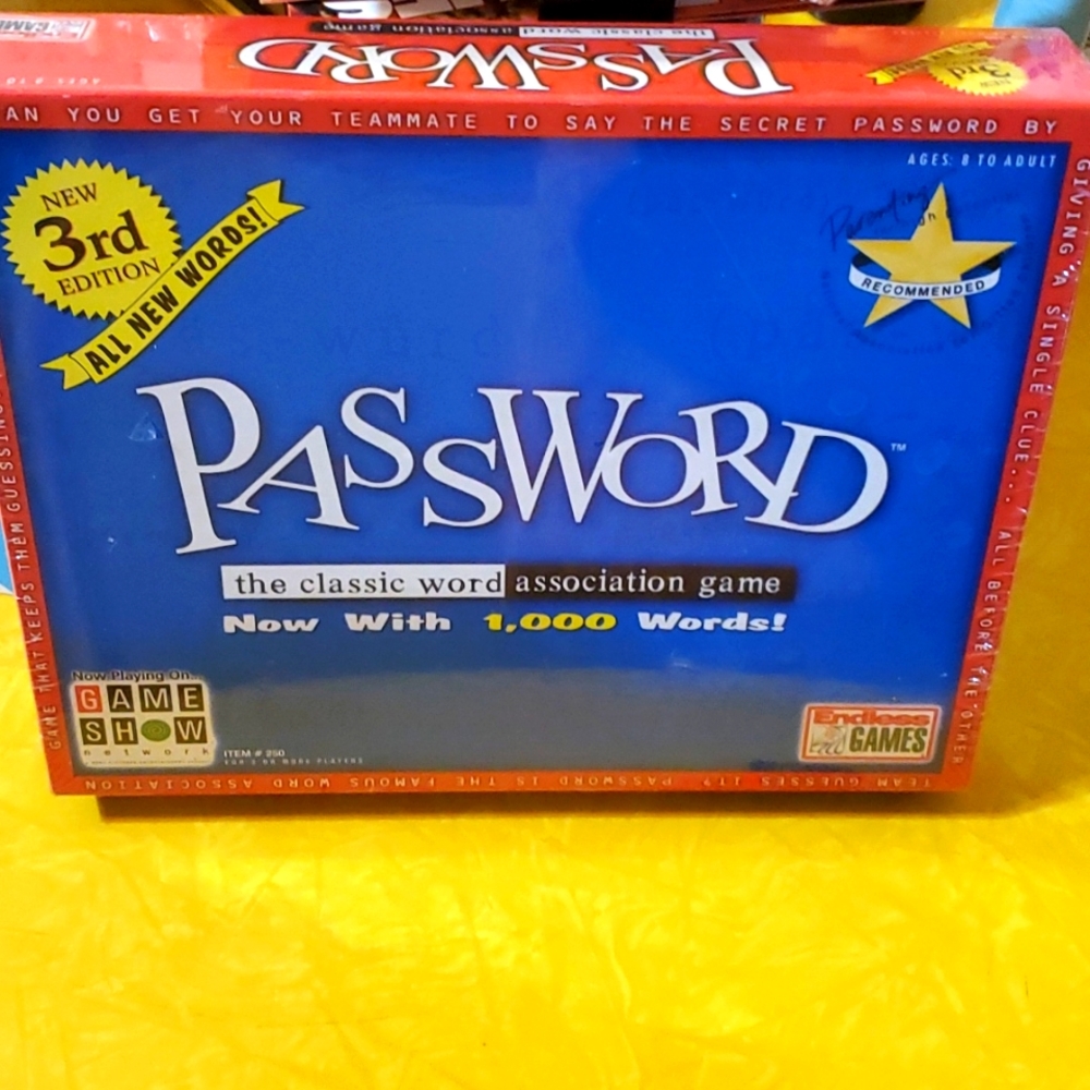 PASSWORD the classic word association game.